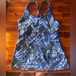 Lululemon Navy and Blk Racer back Tank Top
